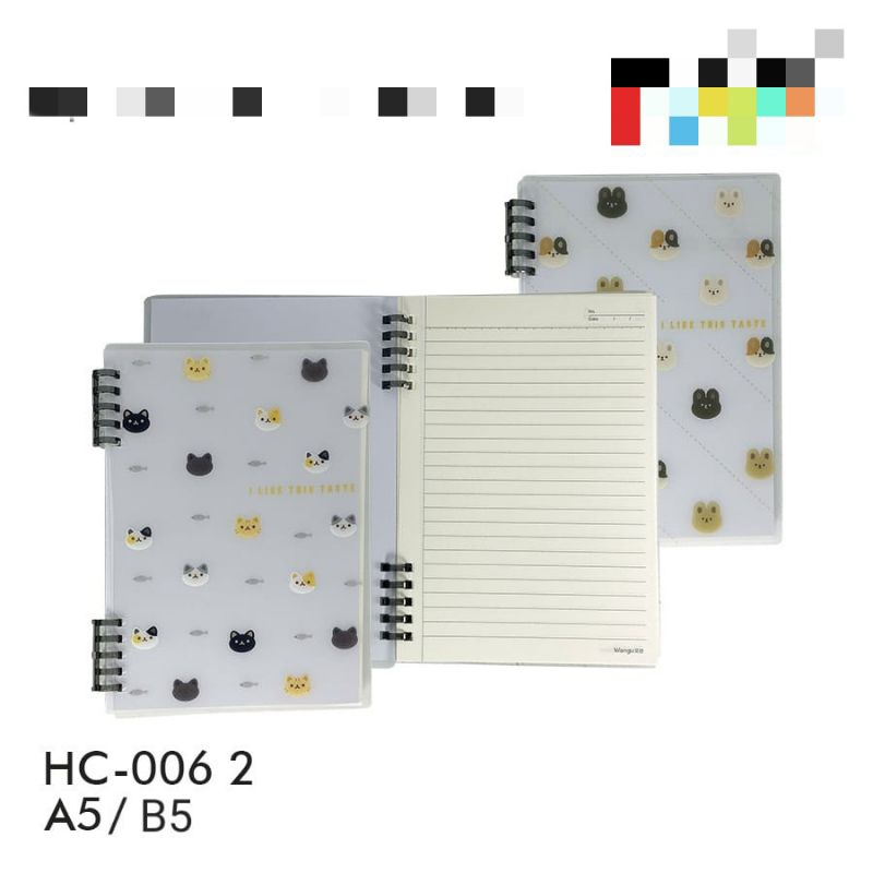 

BINDER WENGU B5 HC-006/HC-004 SPIRAL +LOOSE LEAF ISI 60LEMBAR