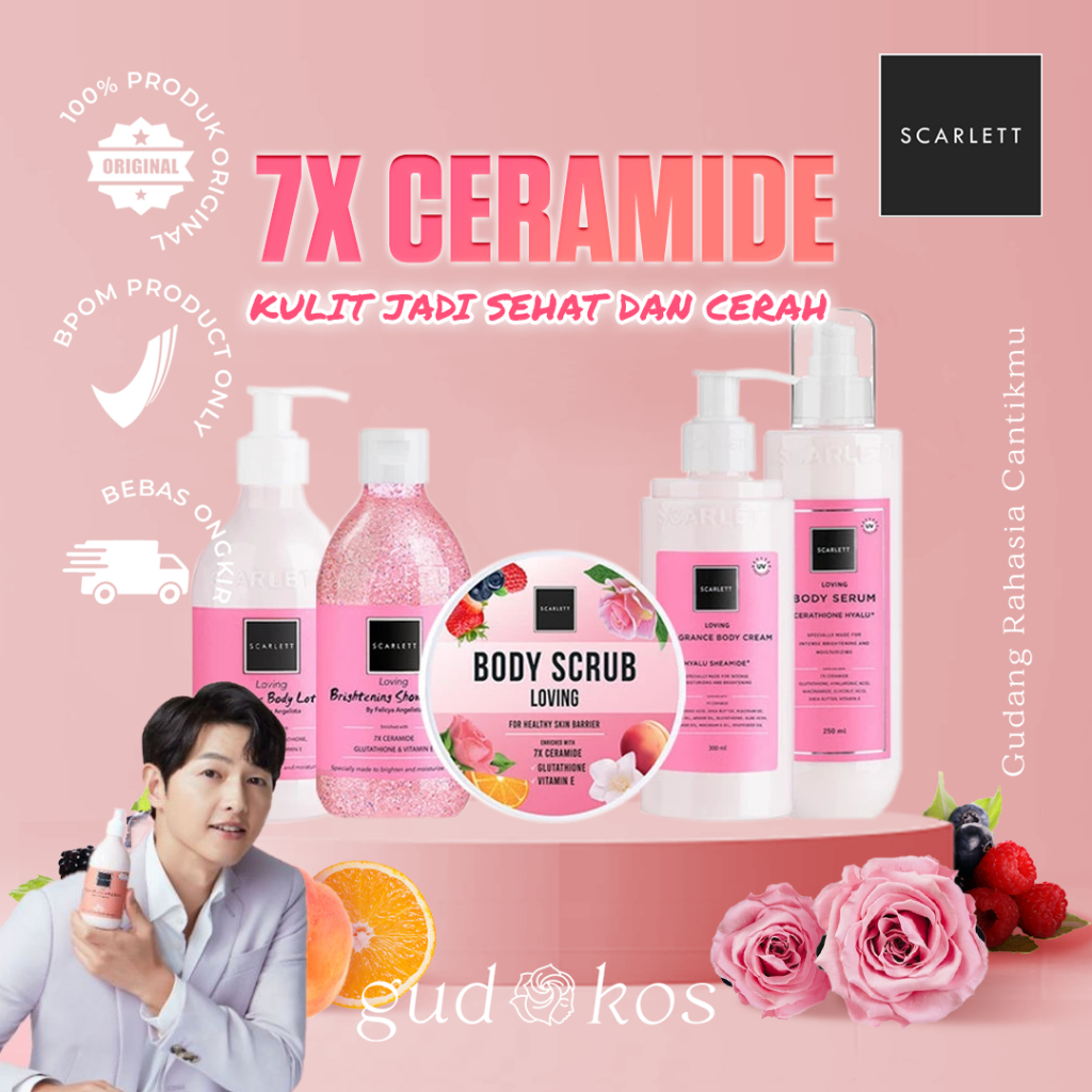 SCARLETT Whitening Loving SERIES | Body Lotion - Body Cream- Body Serum - Body Scrub - Shower Scrub