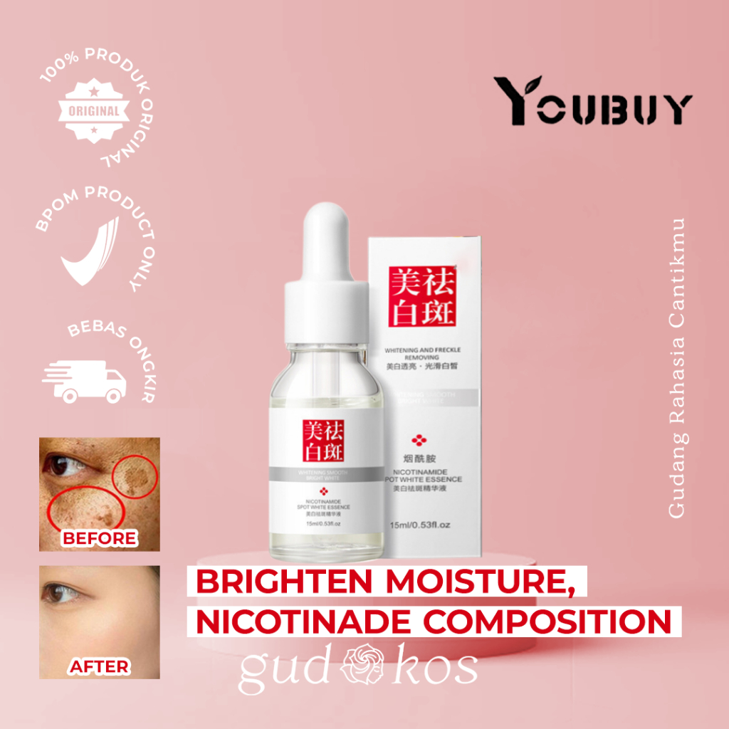 YOUBUY Whitening Dark Spot &amp; Freckle Glow Serum - pencerah flek bintik wajah