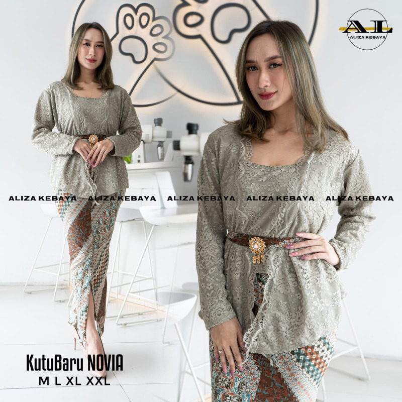 Kebaya Modern / Kebaya Kutu Baru Novia  / Kebaya Wisuda / Kebaya Pendek / Kebaya Natal / Kebaya Pesta / Kebaya Brukat