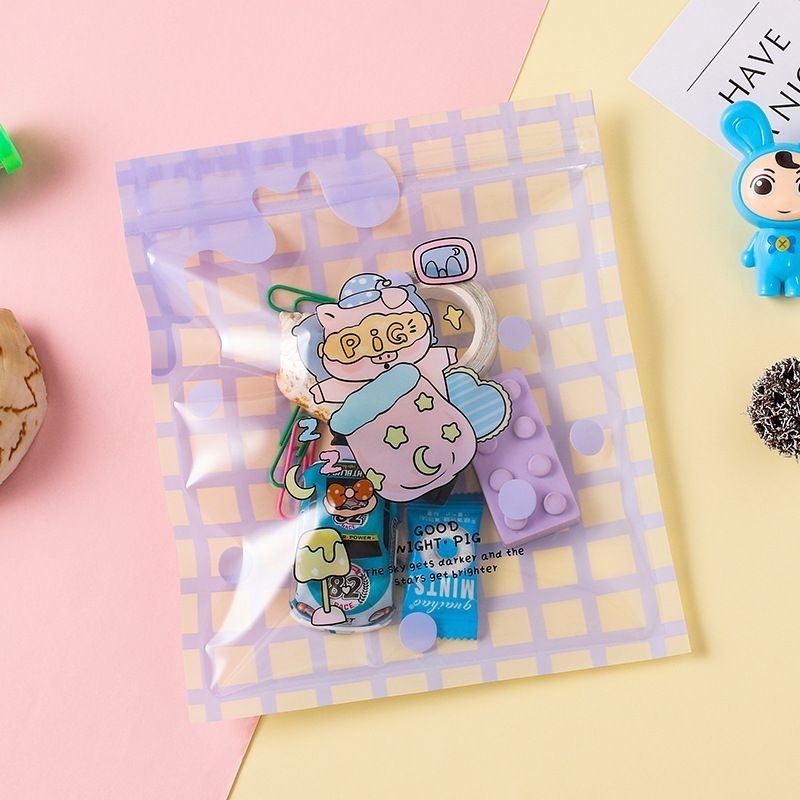 PLASTIK ZIPPER MOTIF LUCU/ ZIPLOCK BAG SERBAGUNA 15X19CM ZP-57