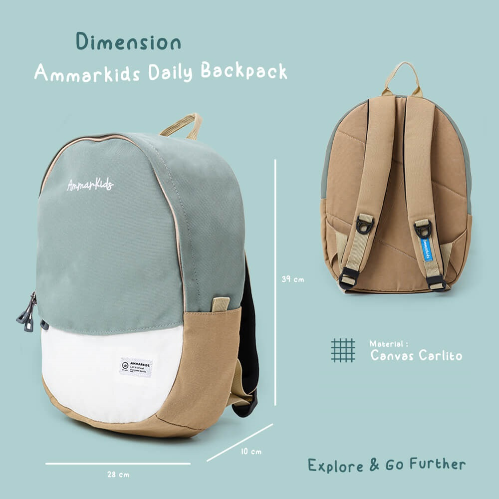 AMMARKIDS Tas Gendong Sekolah Anak Perempuan dan Laki Laki SD SMP Ransel Daily Backpack 2 In 1 Model Terbaru Kualitas Prmium Terbaik Motif Lucu Warna Hitam Navy Pink Hijau Tosca Merah Bisa COD