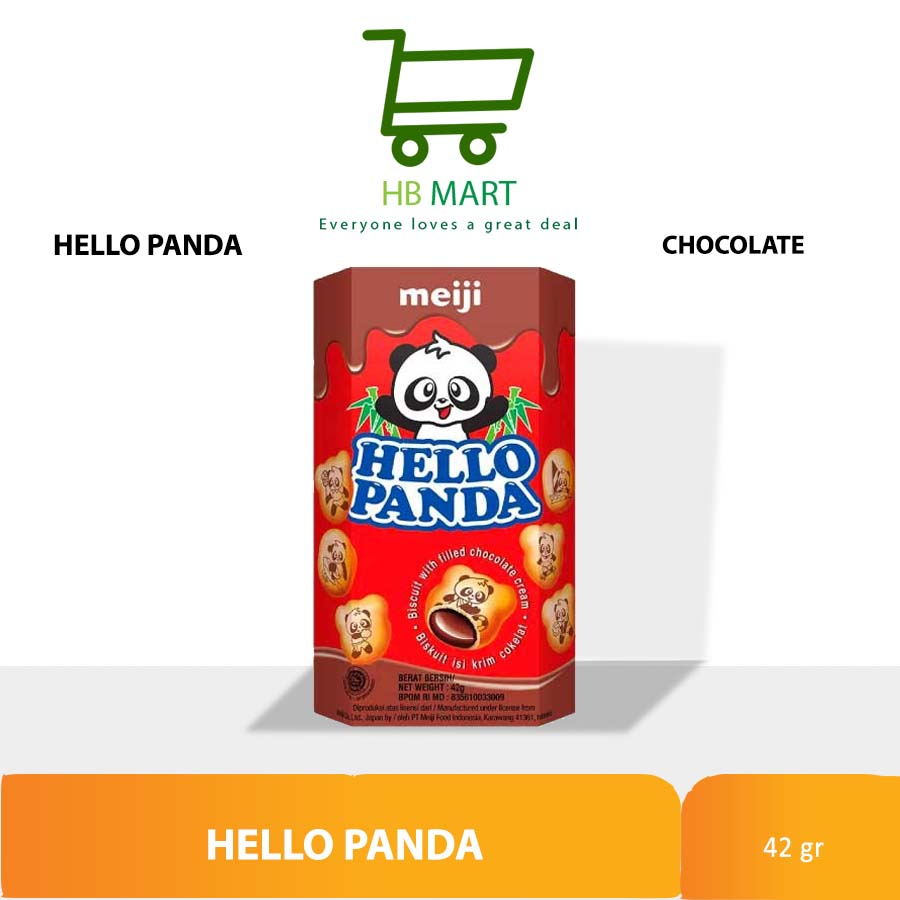 

SNACK BISKUIT COKLAT MEIJI HELLO PANDA CHOCO 42GR