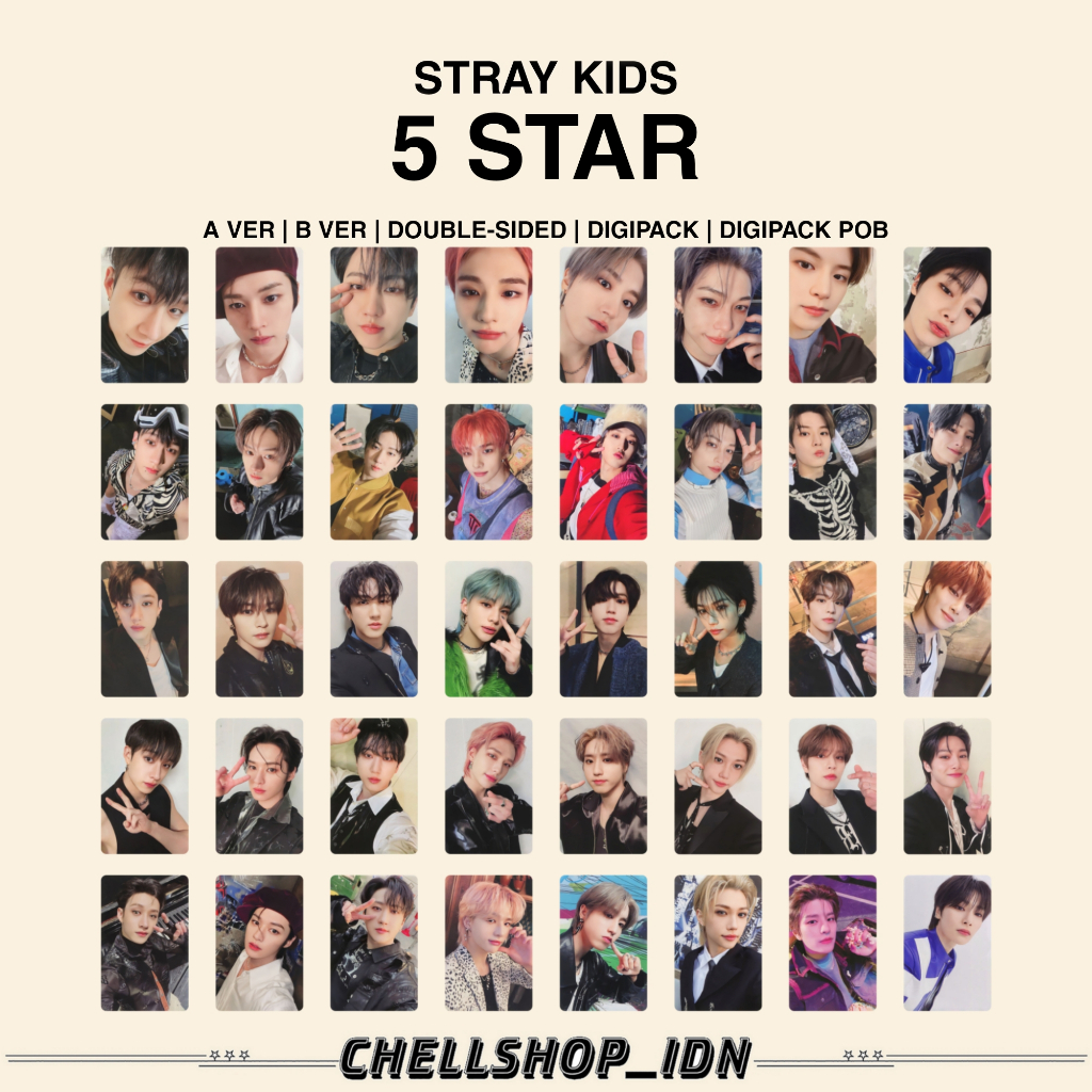 PHOTOCARD STRAY KIDS 5 STAR