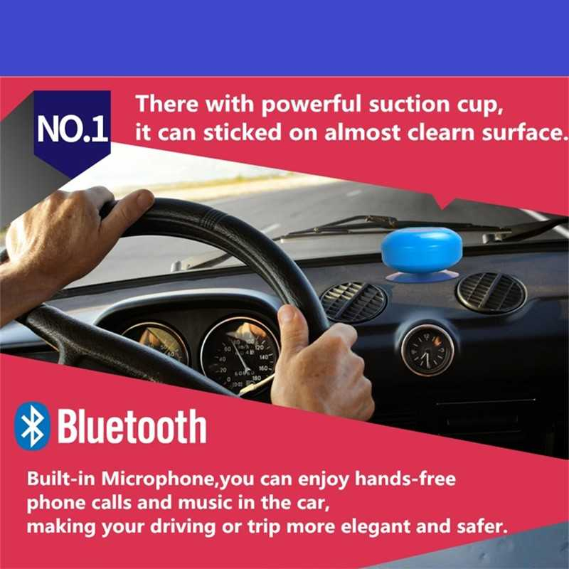 Speaker Bluetooth Waterproof Surround Sound with Suction Cup Spiker Tahan Air Port Bluetooth Berkualitas