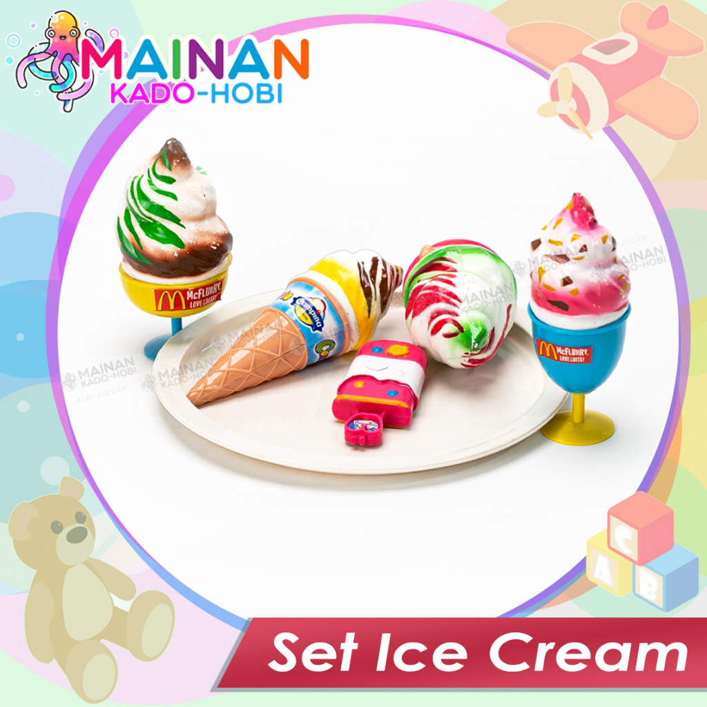 KADO MAINAN ANAK SET KITCHEN MINIATUR MASAKAN ICE CREAM ES KRIM