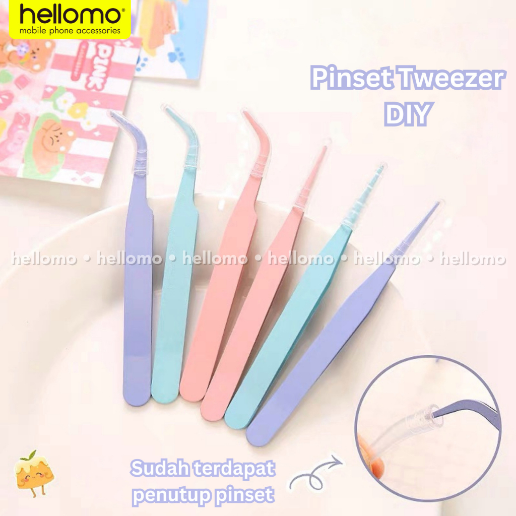 Penjepit Stiker Tweezer Jepitan Sticker Scrapbook Tools Alat Jepit