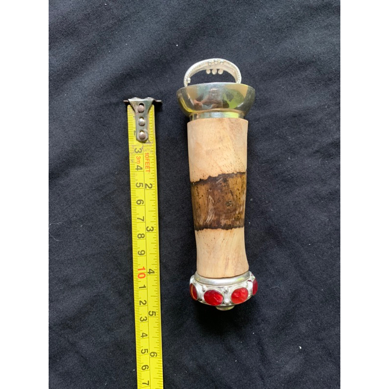 Handle keris Cenangan kolektor uk bilah 30-40 cm kayu kendit tebal lurus timoho