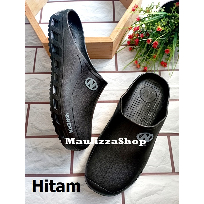 Sandal Slop Baim Bakpao Karet Pria APD Koki New Era Murah