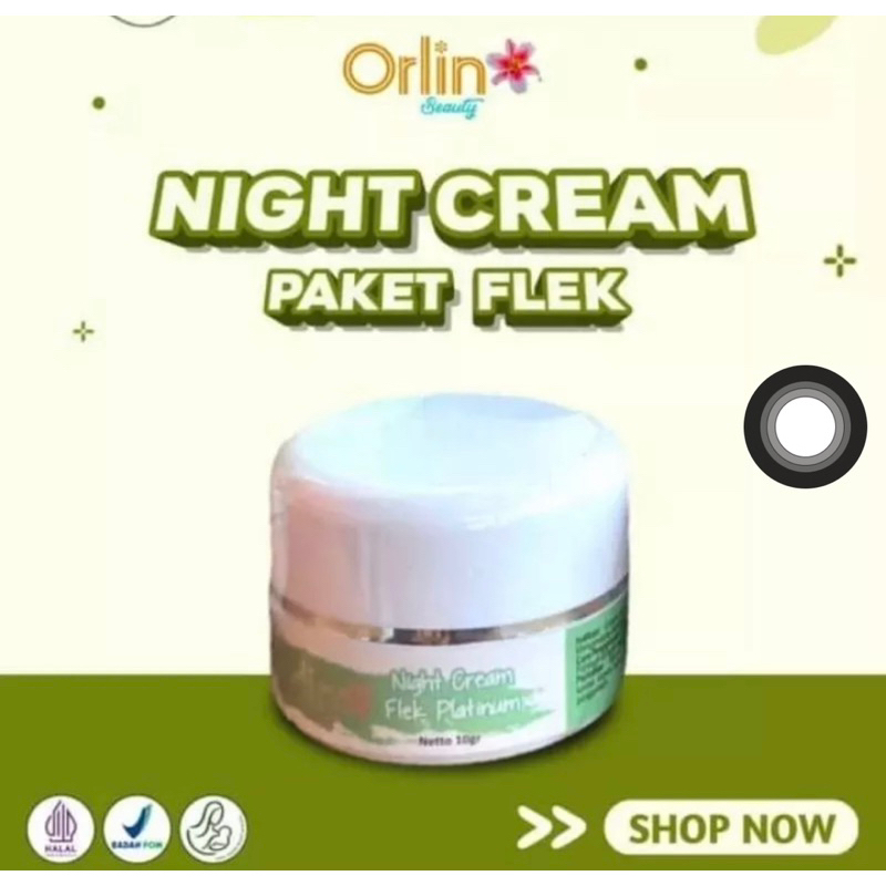 Night cream Flek Night Cream Ultimate Platinum Orlinbeauty skincare Mencerahkan wajah Memudarkan Fle