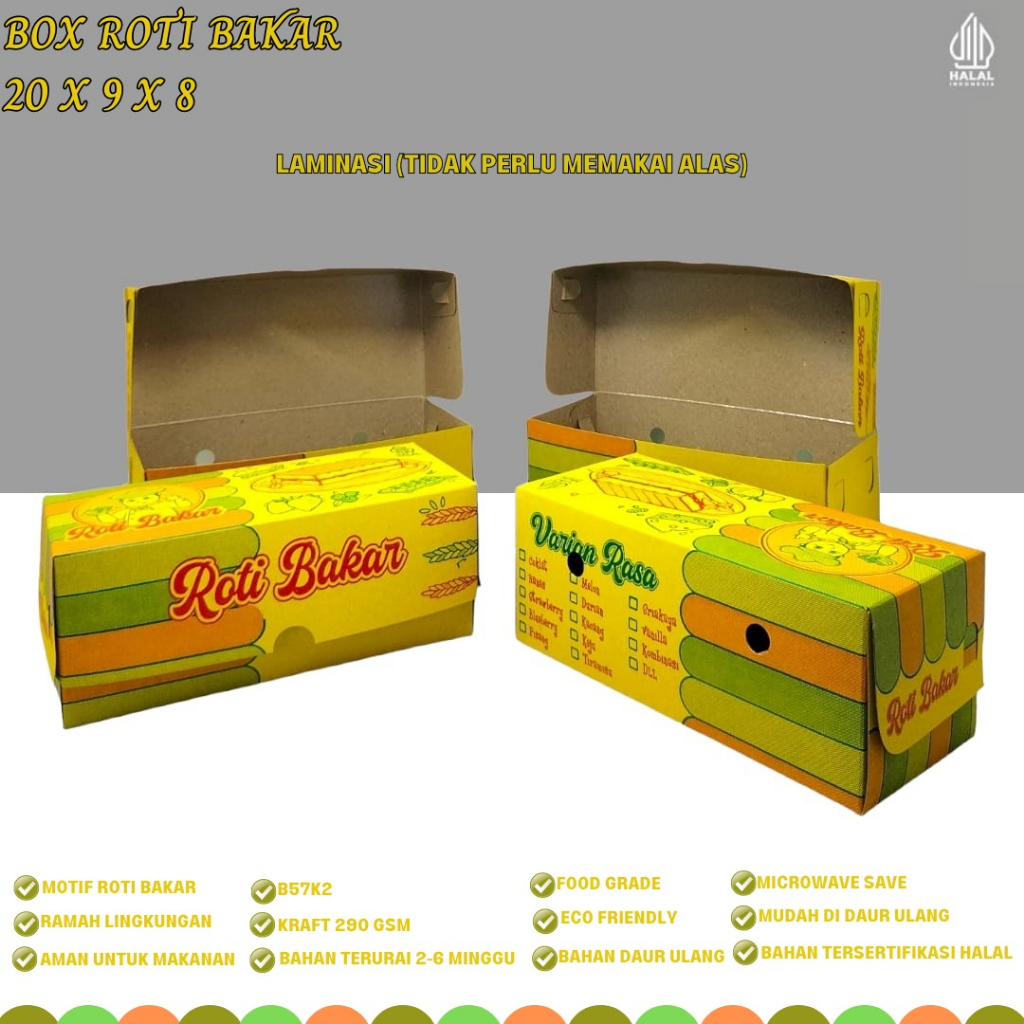 Box Roti Bakar Toast Box (B57K2-20X9X8 Cm)