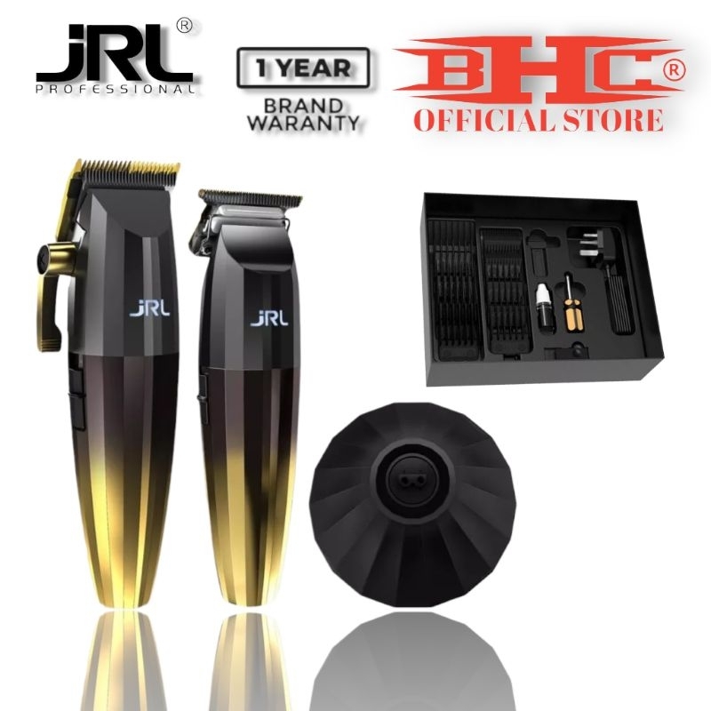 JRL Combo Kit 2020C &amp; 2020T Hair Clipper Dan Trimmer Mesin Cukur Rambut USA Branded Original