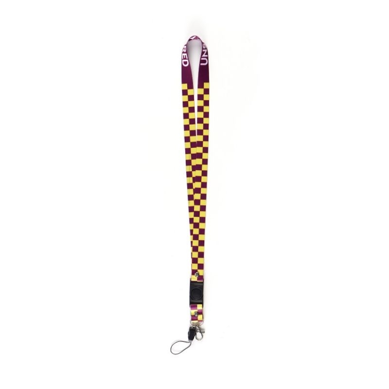 

Unscarred Tali Lanyard CHECKER PURPLE YELLOW / Tali Gantungan ID Card / Tali Gantungan HP / Tali Gantungan Podzz / Tali Gantungan Vape / Tali Gantungan Multifungsi