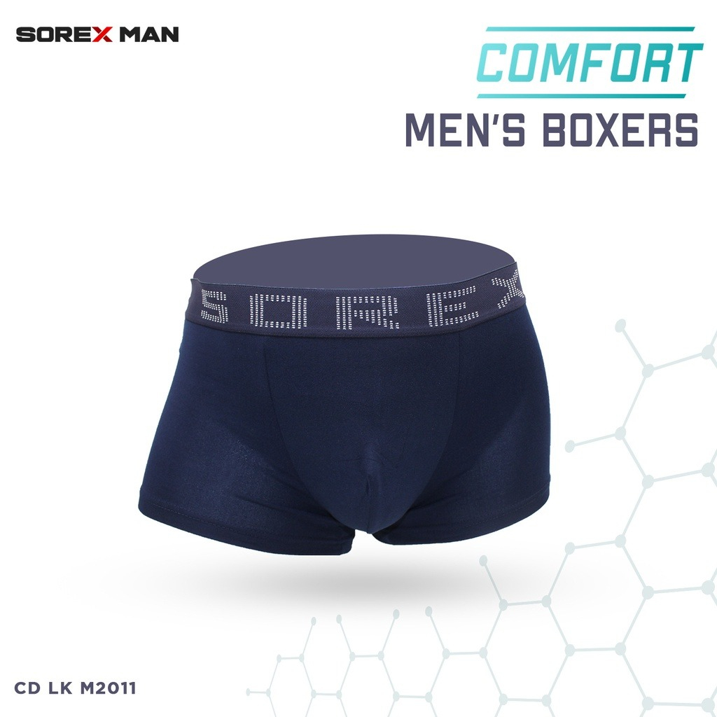 CD Sorex Comfort Men’s Boxer LK M 2011 | Celana Dalam Pria Boxer Katun Super Soft 1 Box Isi 3