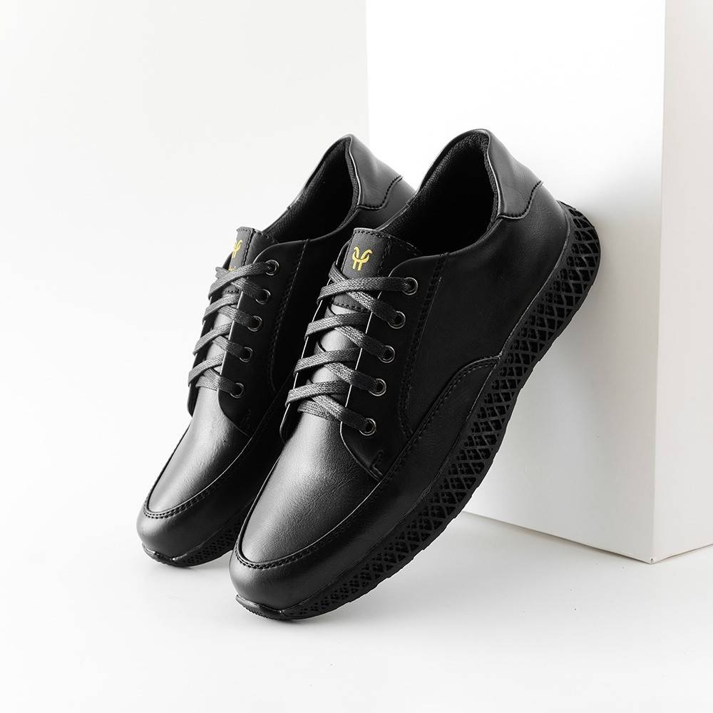 DERTY || Sepatu Formal Pria Sneakers Kulit Premium Kantoran Guru PNs Trendy Olahraga Sepatu Sneakers