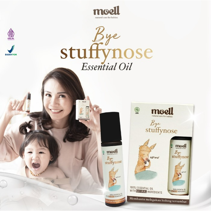 Moell Essential Oil Bye Tummywind / Bigbites / First Care / Calmme / Fitme / Stuffynnose / Pereda Masuk Angin &amp; kembung / Memar dan Bengkak / Anti Nyamuk / Pereda Demam / Menyegarkan Tubuh Anak / Melegakan Pilek CBKS