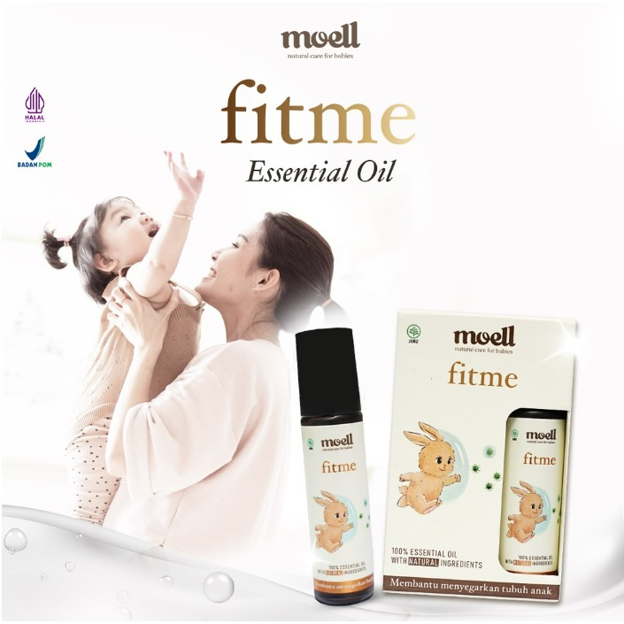 Moell Essential Oil Bye Tummywind / Bigbites / First Care / Calmme / Fitme / Stuffynnose / Pereda Masuk Angin &amp; kembung / Memar dan Bengkak / Anti Nyamuk / Pereda Demam / Menyegarkan Tubuh Anak / Melegakan Pilek CBKS