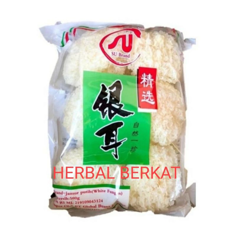 

jamur putih / jamur es / snow white fungus / jamur salju - isi 500gr