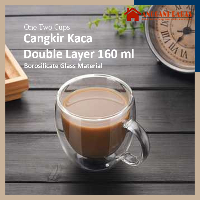 Cangkir Double Wall Anti Panas Insulated Cup 160ml
