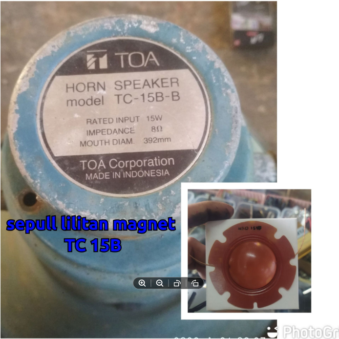 lilitan sepul sepull penganti Toa lama TC15B jarang ada harga Murah pemasangan mudah