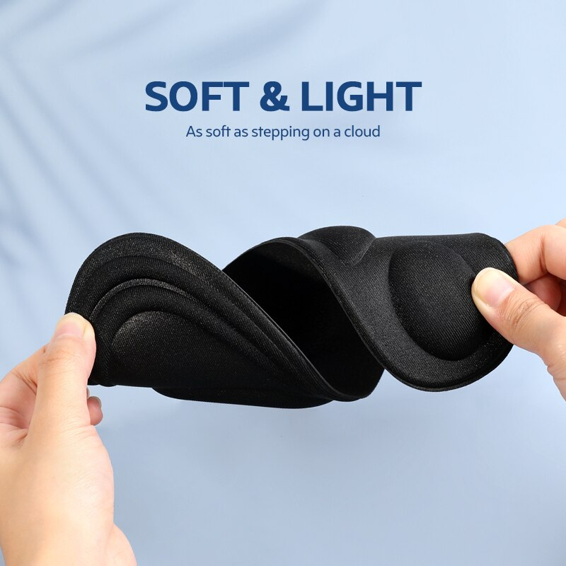 [BAYAR DI TEMPAT] 1 Pasang Insole 4D Flat Feet Pria / Wanita - Sol Empuk Sangat Cocok Untuk Kaki Pegal 4D Design