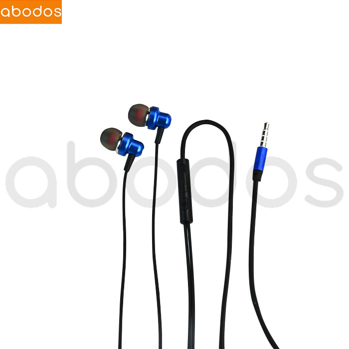 Abodos Earphone Bass Line PVC Kualitas Suara Hi-Fi Nyaman Di Telinga