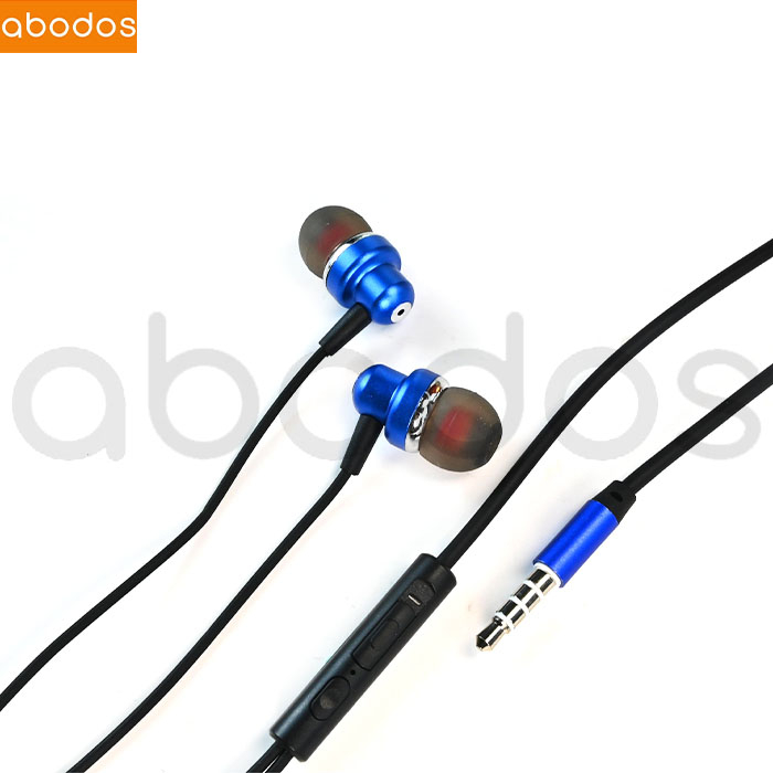 Abodos Earphone Bass Line PVC Kualitas Suara Hi-Fi Nyaman Di Telinga