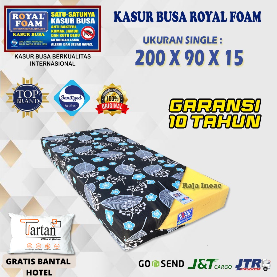 Kasur Busa ROYAL FOAM Single Ukuran 200X90X15 cm Garansi 10 Tahun - Raja Inoac