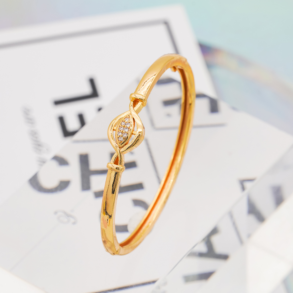 Hyl Jewelry 358B Gelang Anak Titanium Bangle Segar Bracelet Terbaru Perempuan Emas Bayi Muda Asli La