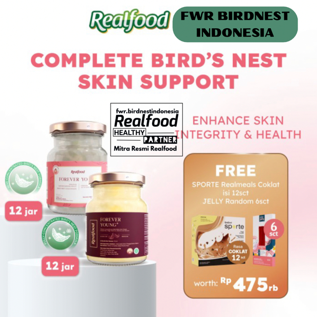 

Realfood Beauty Plus Minuman Sarang Burung Walet + Kolagen