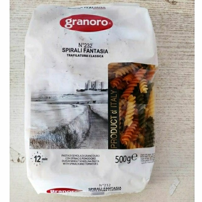 

GRANORO Spirali Fantasia N.232 Spinach Tomato Pasta 500g