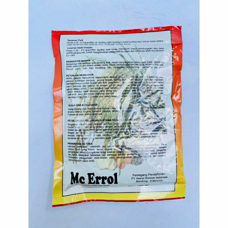 zat pembesar umbi dan buah mc errol 15wp isi 10 gram dari arena hormon indonesia