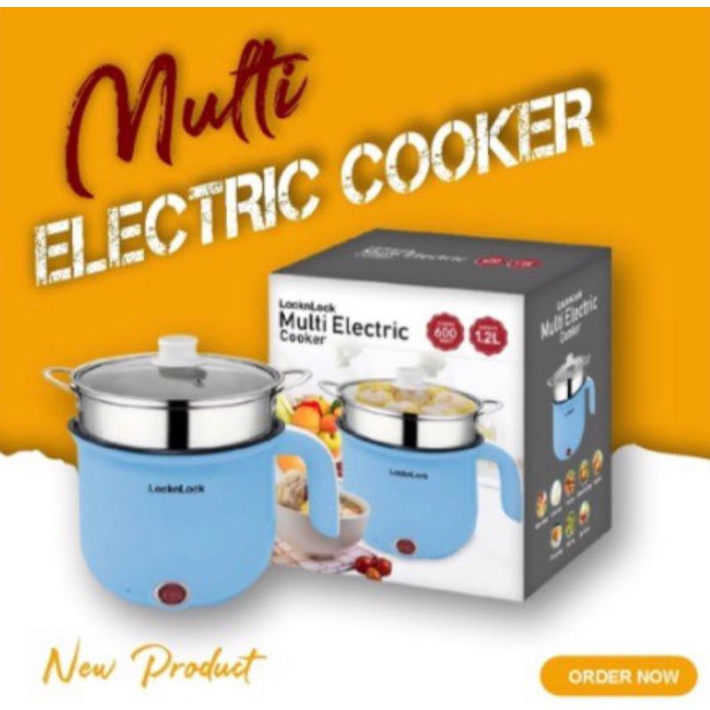 Lock n Lock Electric Multi Cooker Pot/ Panci Elektrik Steamer Locknlock