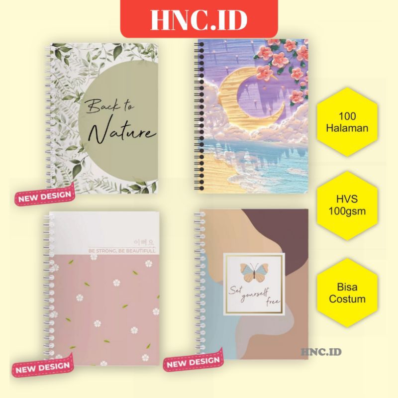 

NOTEBOOK NOTES BOOK JURNAL JOURNAL A5 BUKU CATATAN BUKU TULIS DIARY AGENDA PLANNER SPIRAL AESTHETIC