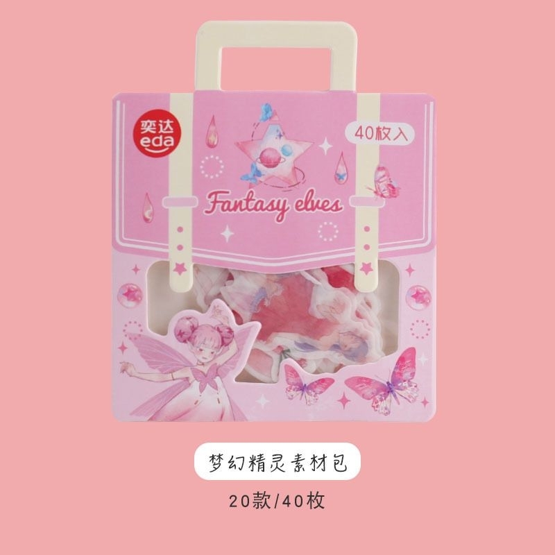 

[40pcs]Stiker kartun/ stiker mini karakter butterfly fairy / stiker butterfly