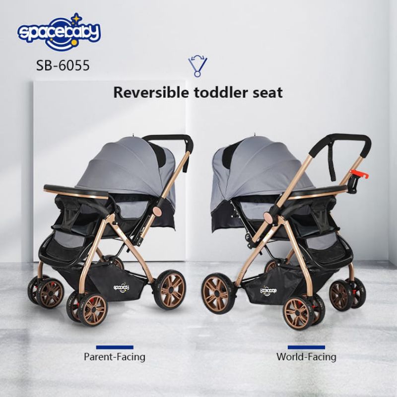 STROLLER SPACE BABY SB 6055 KERETA DORONG BAYI BISA HADAP DEPAN BELAKANG