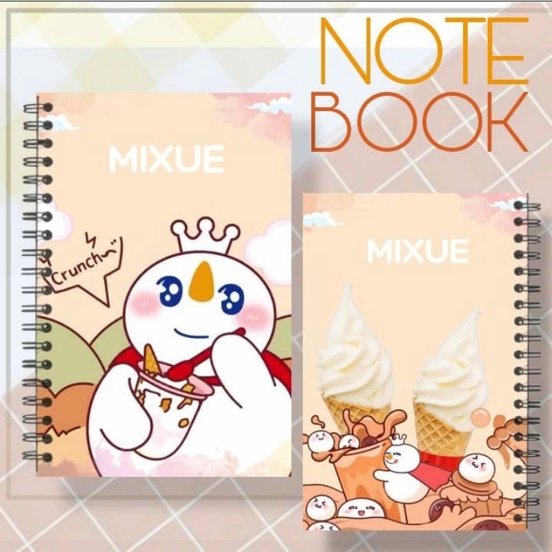 

Notebook Mixue Viral Custom Souvenir Mixue Es Krim