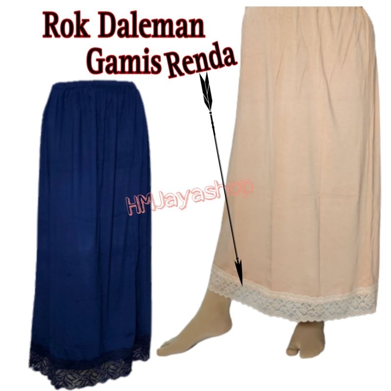 Rok Renda Daleman Gamis Onderok Baju Panjang