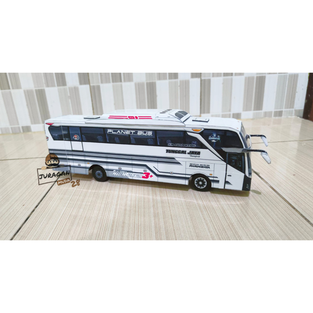 Miniatur Bus STJ Kids Panda Roda Berputar