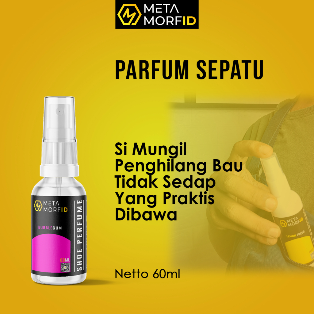 Metamorfid Shoe Perfume Parfum Sepatu Pengharum Helm Anti Bakteri 60ml