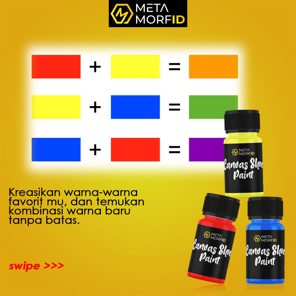 Metamorfid Shoe Paint Cat Sepatu Canvas Kanvas Dan Suede 50ml