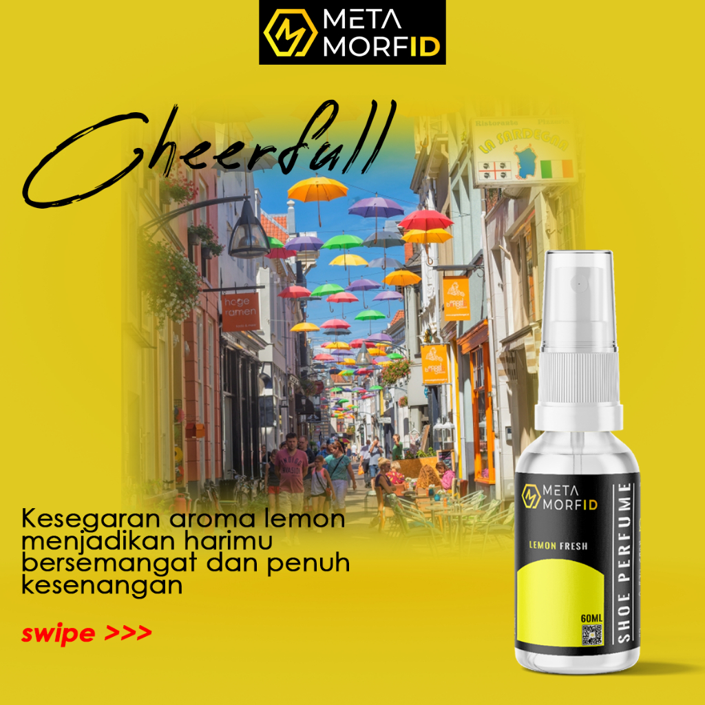 Metamorfid Shoe Perfume Parfum Sepatu Pengharum Helm Anti Bakteri 60ml