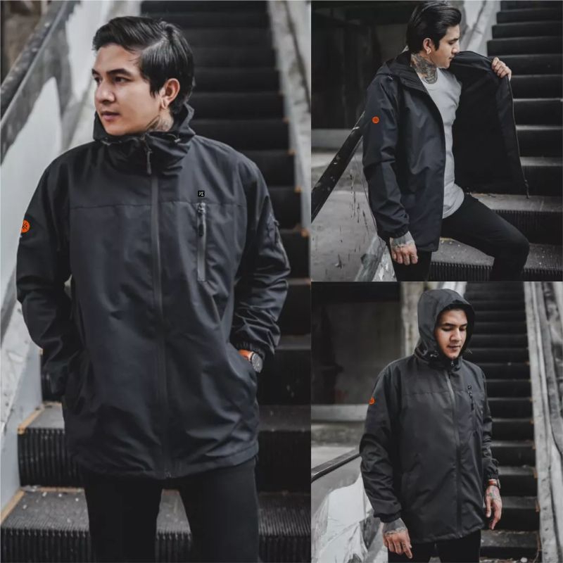 JAKET PARASUT PRIA ANTI AIR WATERPROOF PARASIT OUTDOOR OUTERWEAR