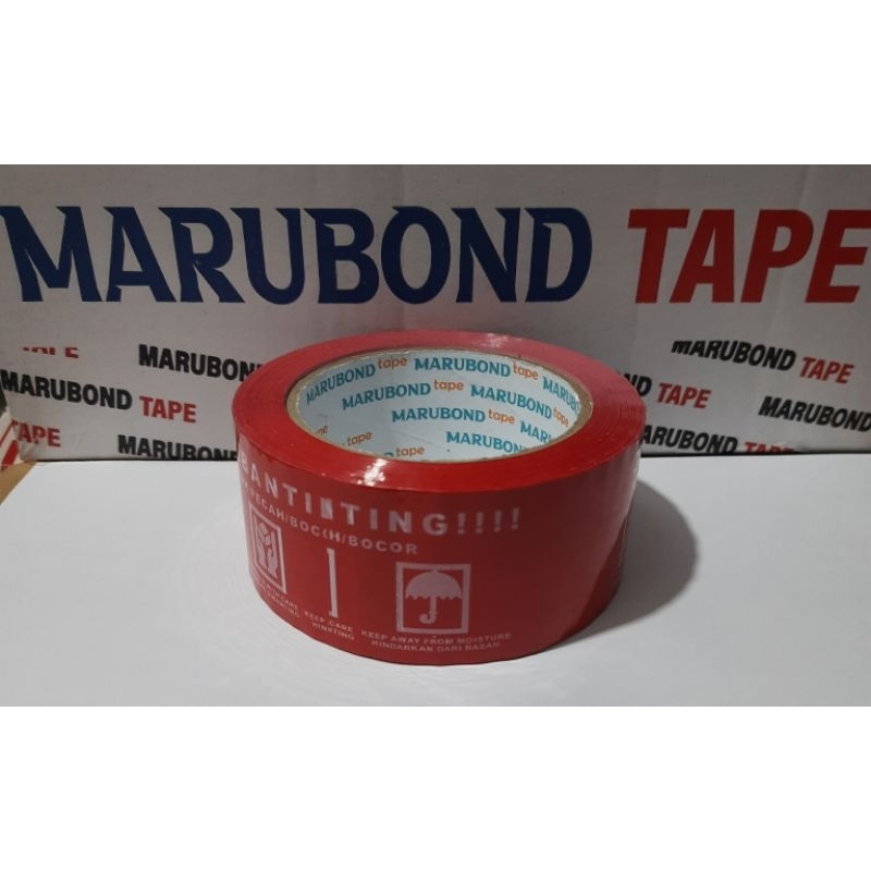 

Lakban Tulisan Jangan dibanting Merk Marubond 100 yard