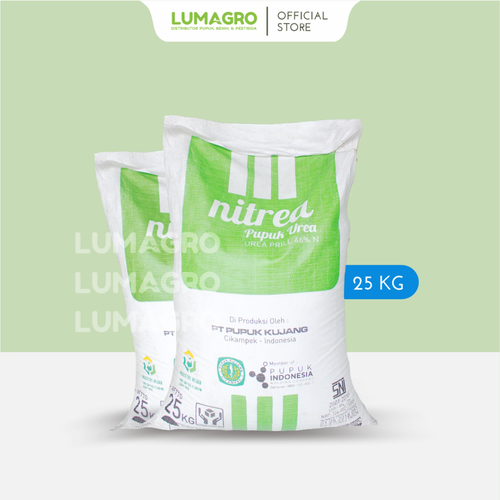 Pupuk Nitrea 25kg Nitrogen Penyubur Daun Penghijau Tanaman Padi Fase Vegetatif Urea Kujang