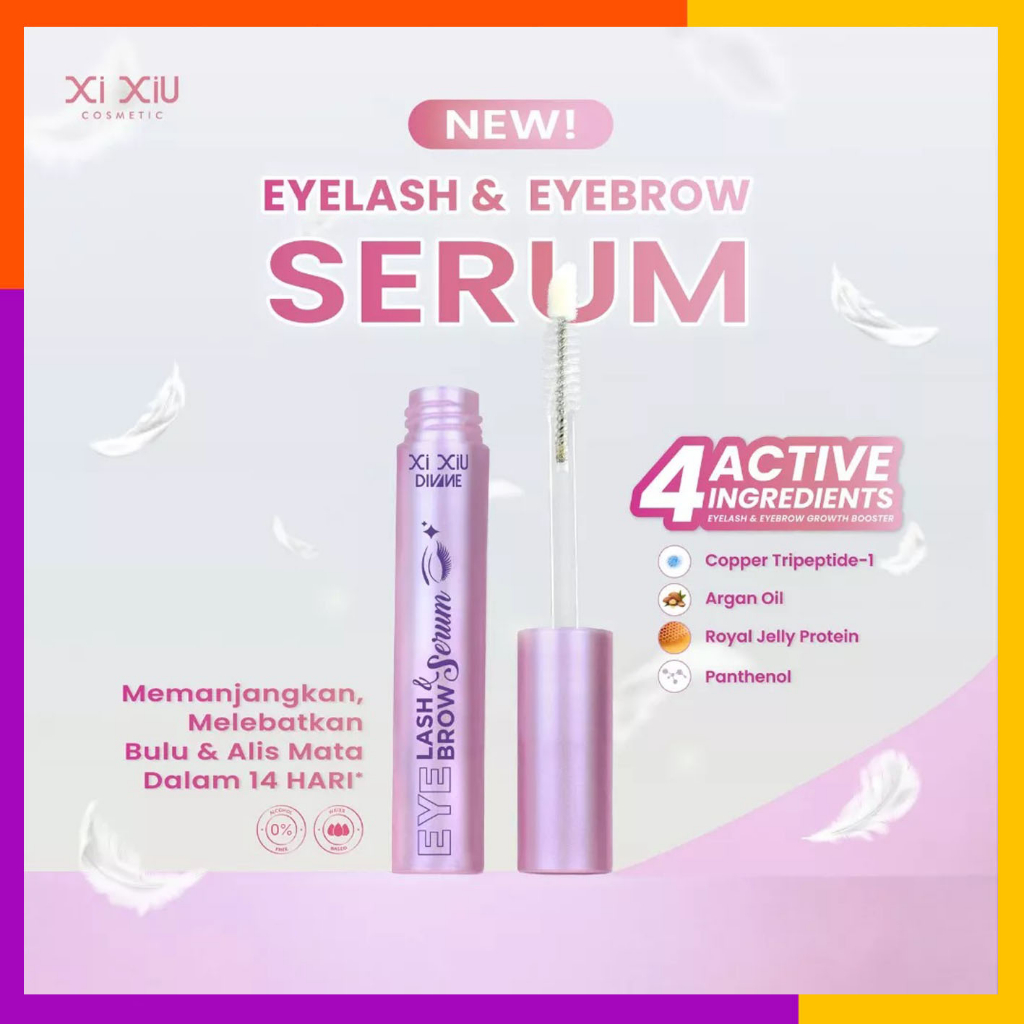 XI XIU Divine Eyelash &amp; Eyebrow Serum | Perawatan Bulu Mata | Perawatan Alis | BPOM