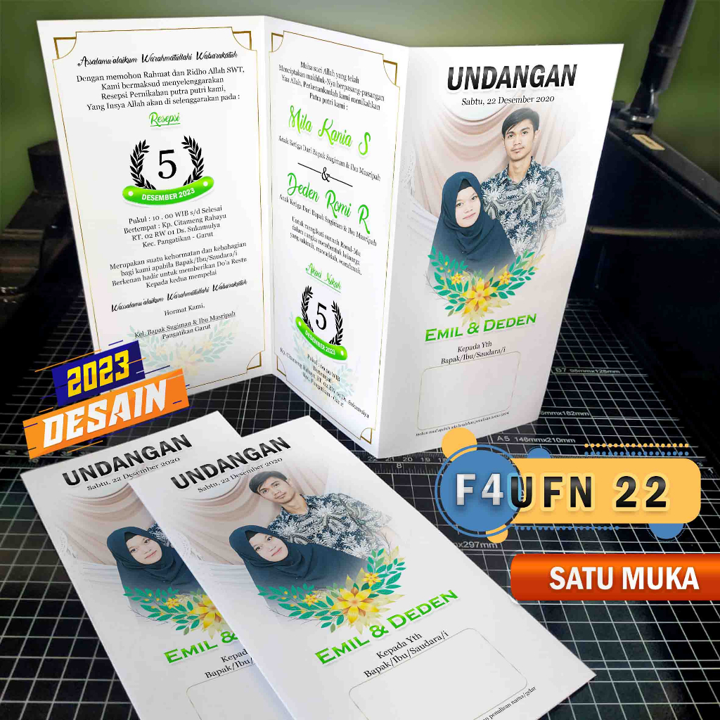 UNDANGAN PERNIKAHAN UNIK / UNDANGAN PERNIKAHAN MURAH / UNDANGAN KEKINIAN