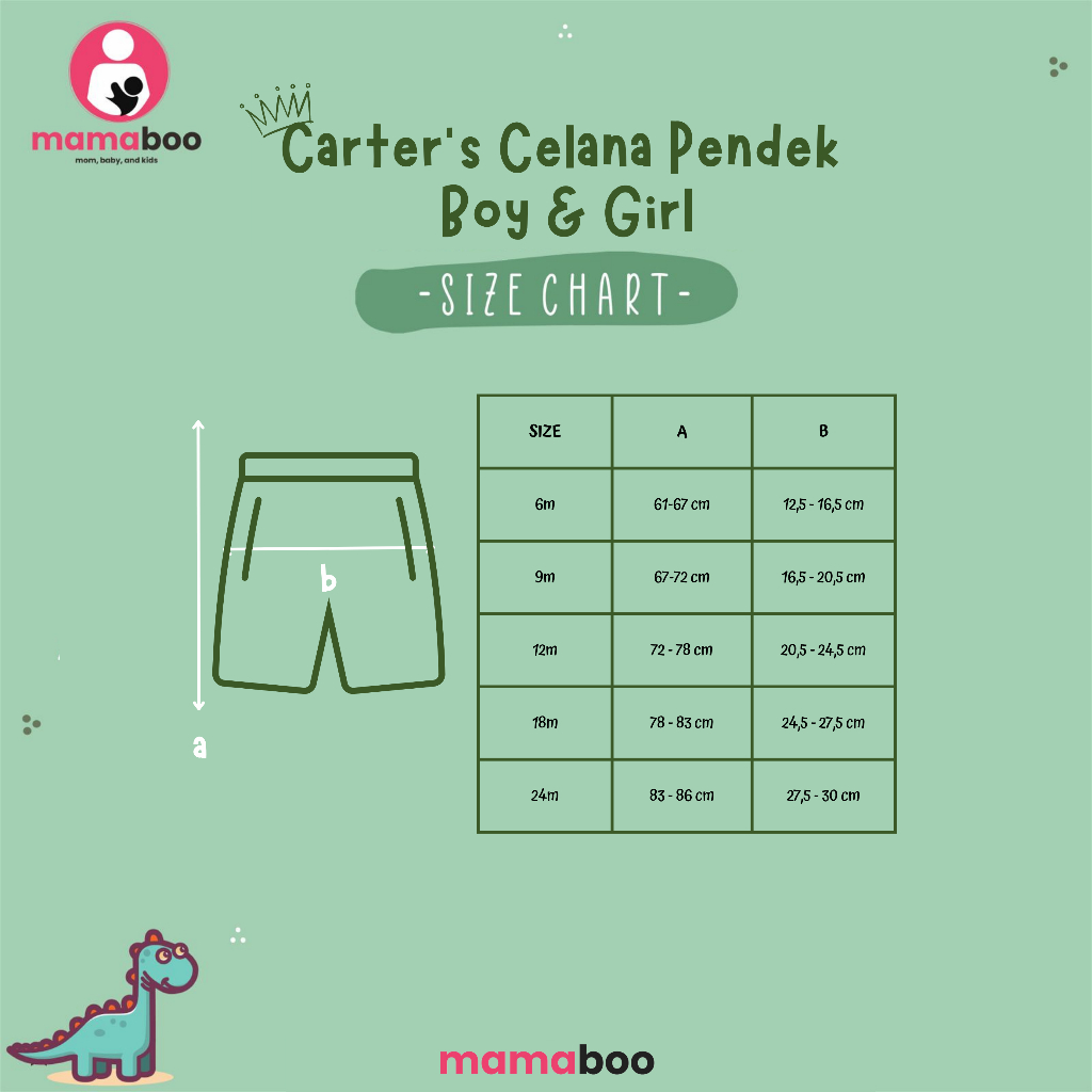 Premium Carters - Celana Pendek Boy &amp; Girl