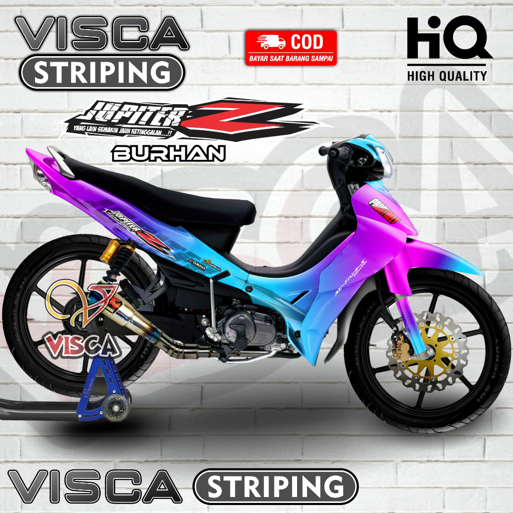 Decal Jupiter Z Burhan - Stiker Jupiter Z Burhan - Dekal Jupiter Z Burhan Full Body - Striping Jupit