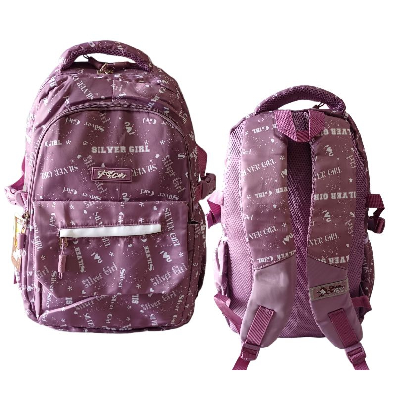 Tas Ransel Sekolah Silver Girl Alto Backpack Anak Perempuan Remaja SD SMP